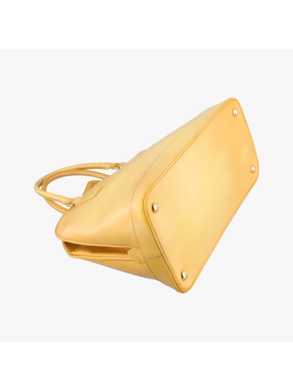 Prada Open Promenade Yellow Saffiano Patent 31 Messenger Bag - Picture 7 of 15